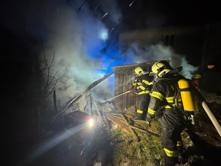 24.11.2025 - Požár kůlny - Albrechtice nad Orlicí